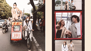 This Couple Traveled Around The World In A Pedicab For Their Prenup Shoot