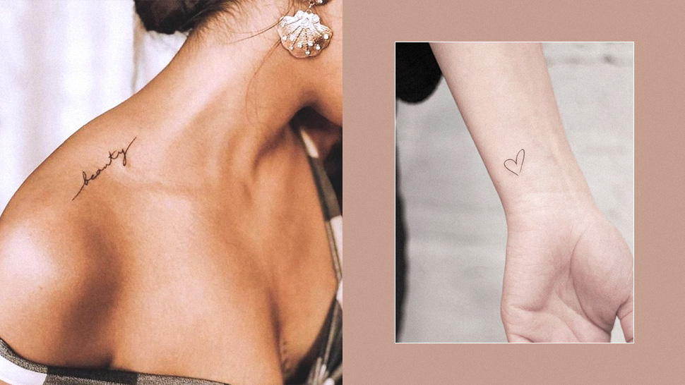 10 Chic Minimalist Tattoo Ideas If It's Your First Time Getting Inked