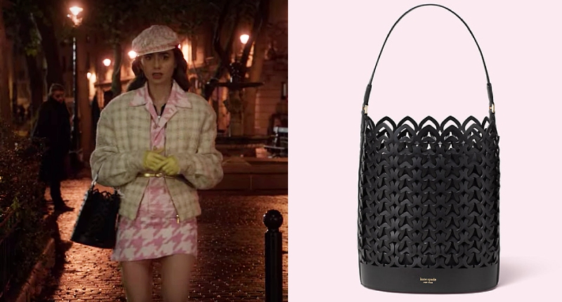 Small Pink Marc Jacobs Bag used by Emily Cooper (Lily Collins) in Emily in  Paris (S01E07)