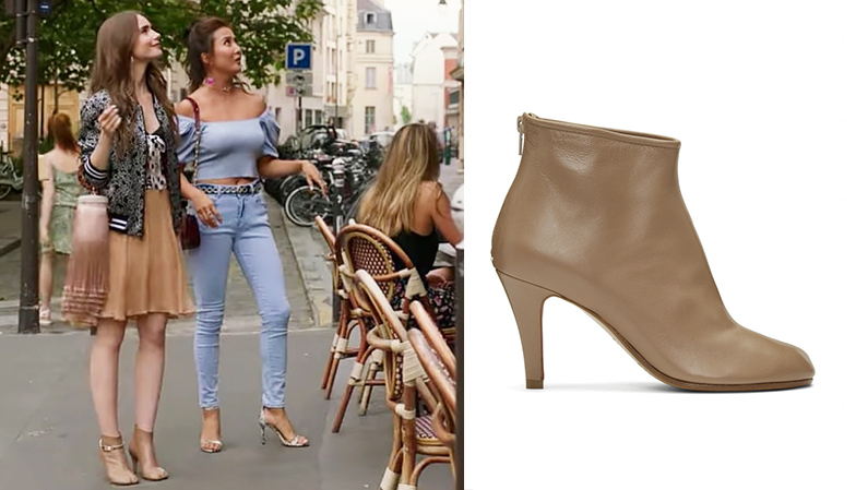 Christian Louboutin Ankle boots worn by Emily Cooper (Lily Collins
