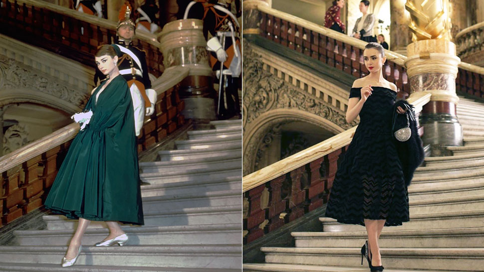 Did You Know? Lily Collins’ Evening Look in “Emily in Paris” Was an Homage to Audrey Hepburn