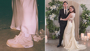 This Unconventional Bride Wore The Coolest Sneakers At Her Wedding