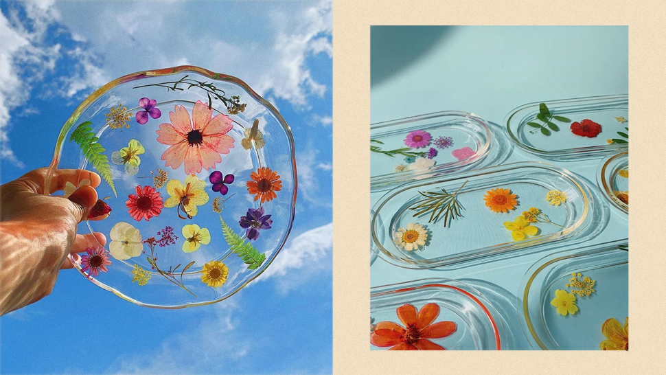 This Online Shop Makes Aesthetic Floral Trays, Coasters, Plates And More