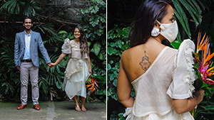 You'll Love This Bride’s Unconventional One-shoulder Filipiniana Wedding Dress