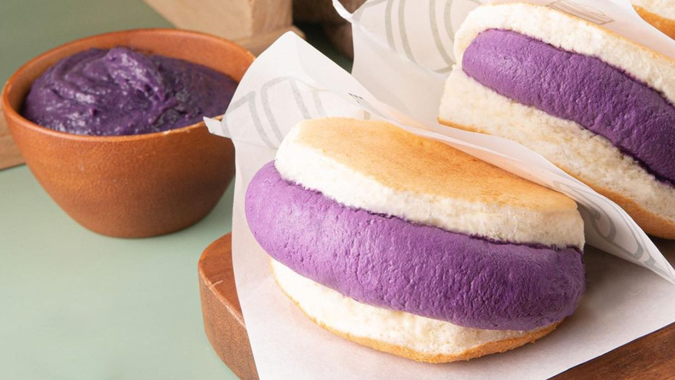 This Pancake Sandwich Has Ube Cream Filling That Melts In Your Mouth