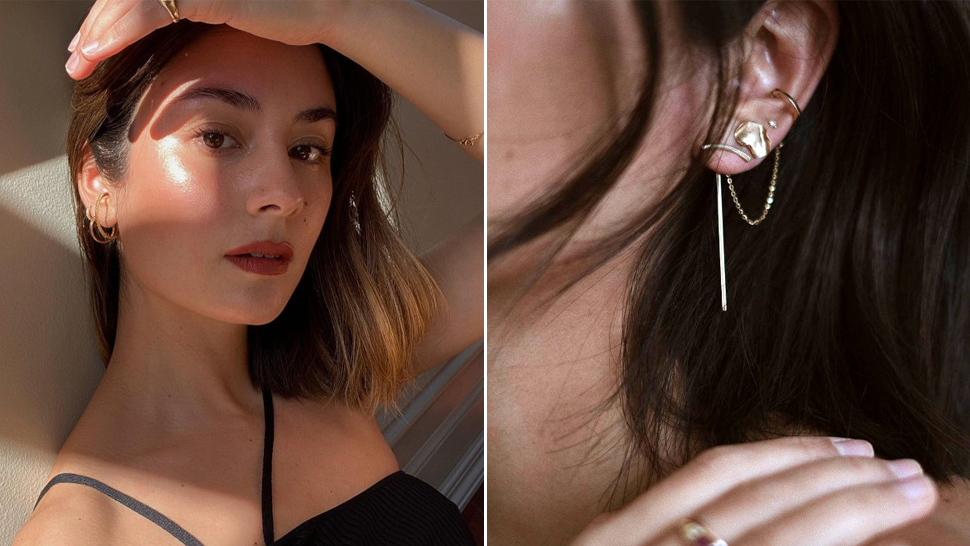 We're Obsessed With Mari Jasmine's Dainty Ear Piercings