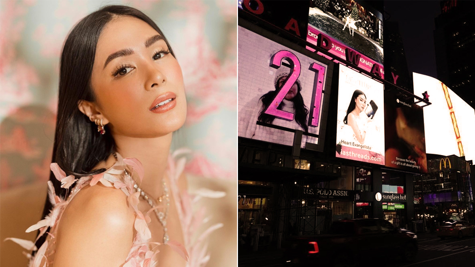 No Kidding: Heart Evangelista Has A Billboard In Times Square New York