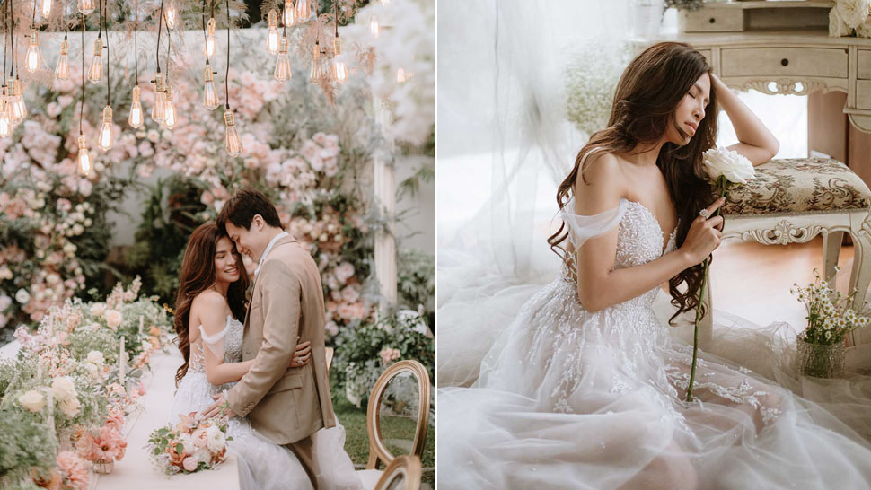 We're Totally Mesmerized By Fashion Designer Patricia Santos' Dreamy Backyard Wedding