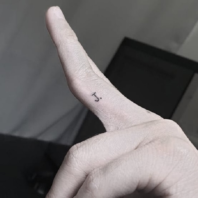 Tip 94+ about j tattoo on finger super hot .vn