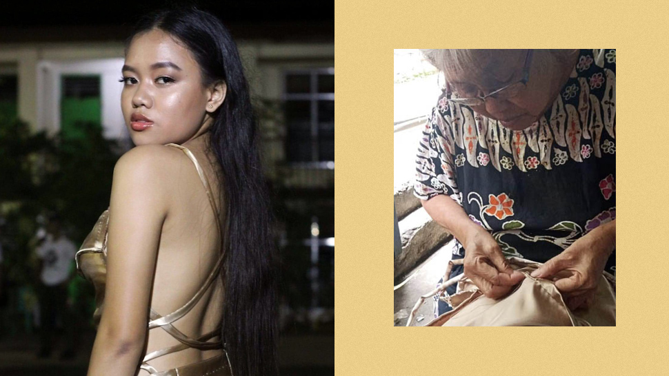 This Student's Prom Dress Costs Only P120 And Was Hand-sewn By Her Lola