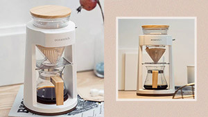 Start Your Day With This Aesthetic Drip Coffee Maker With Wooden Accents
