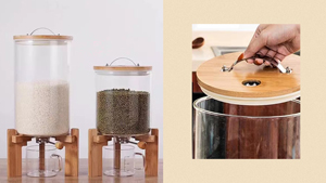 This Aesthetic Rice Dispenser Is The Kitchen Essential We Never Knew We Needed