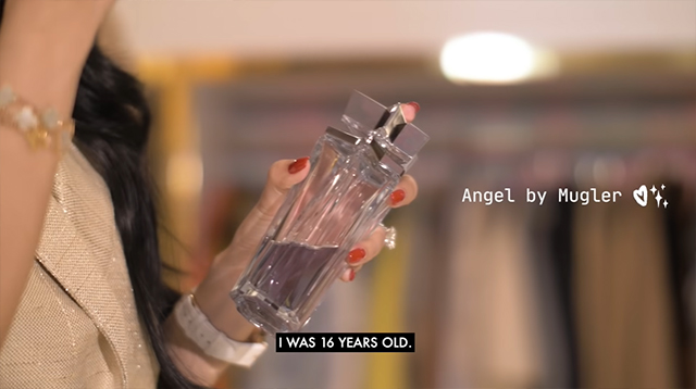 heart evangelista favorite mugler angel perfume