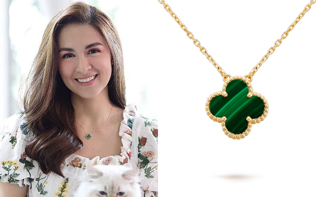 Marian and Zia wear matching Van Cleef & Arpels necklaces