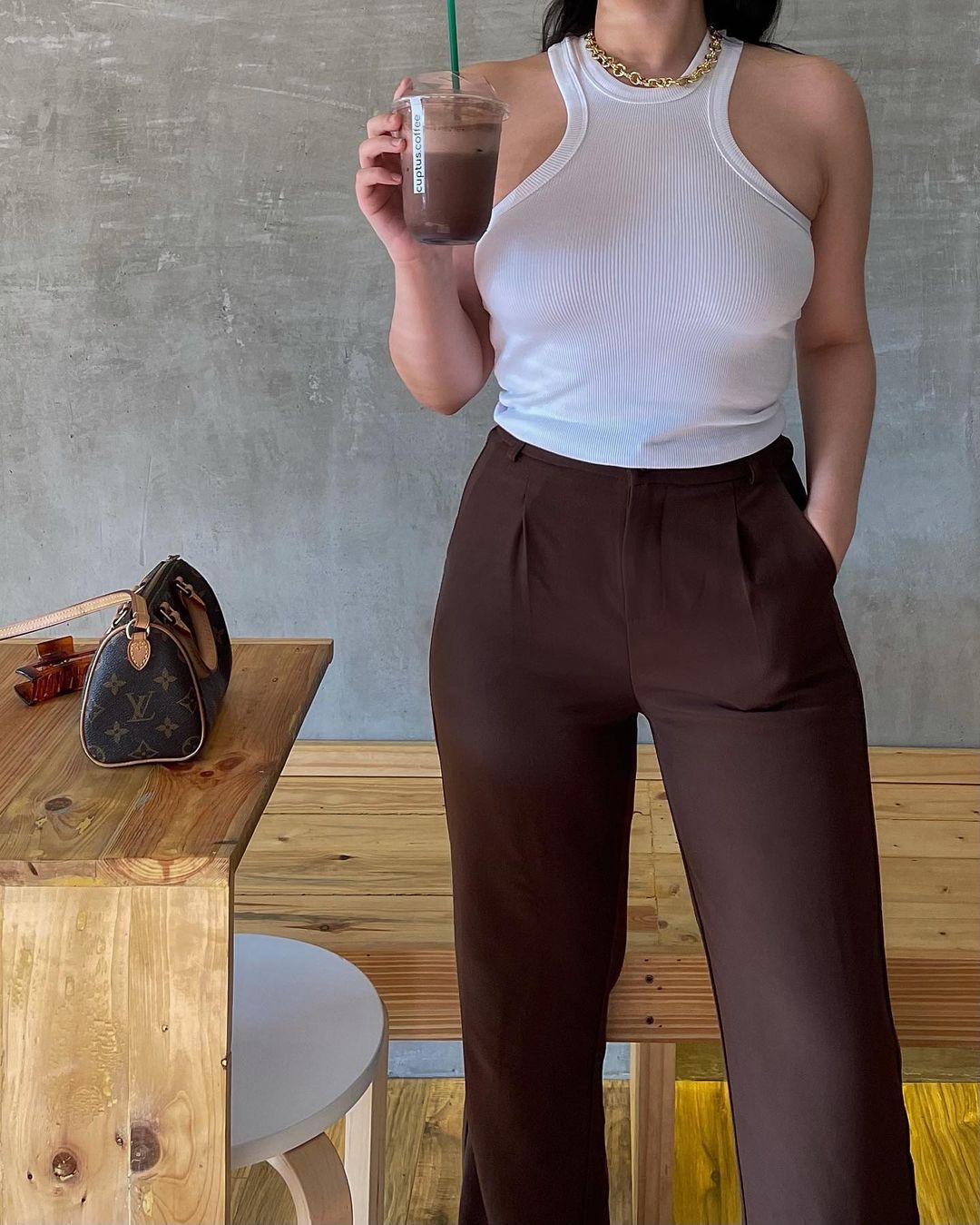 Toni Sia brown outfits