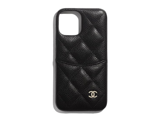 Shop CHANEL Plain Leather Logo Smart Phone Cases by catwalk