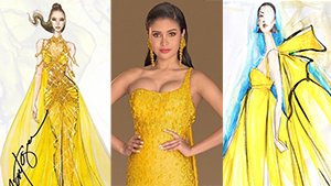 Filipino Designers Sketch Miss Universe Evening Gowns For Rabiya Mateo