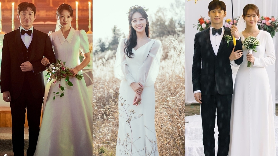 12 Minimalist Bridal Gowns You'll Want to Wear, As Seen on K-Dramas