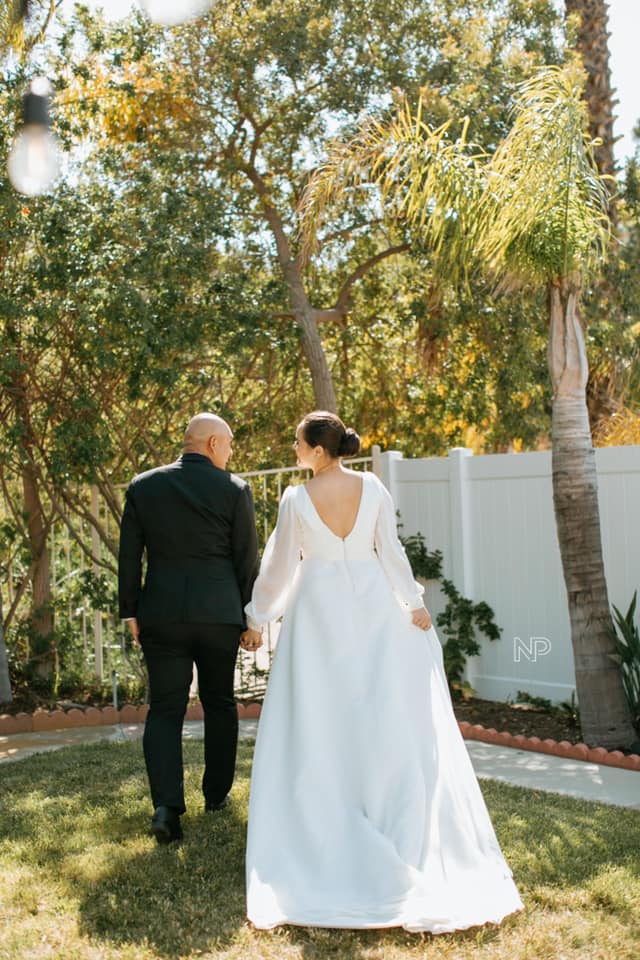 Melissa ricks simple wedding gown