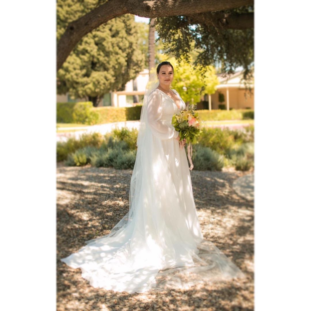 Melissa ricks simple wedding gown