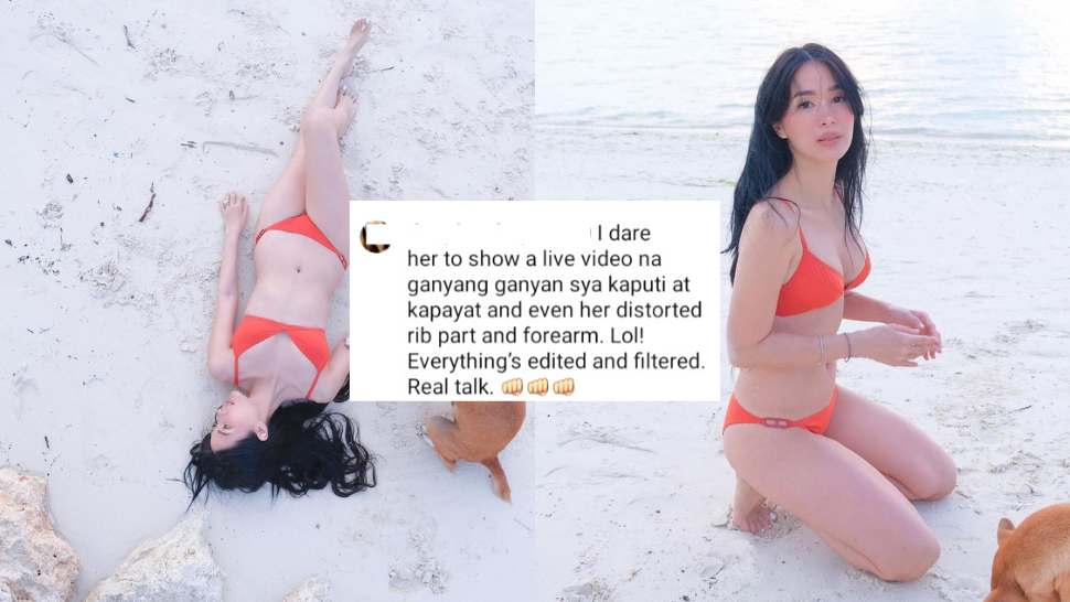 Heart Evangelista Shuts Down Netizen Who Said Her Bikini Photos Were "obviously Edited"
