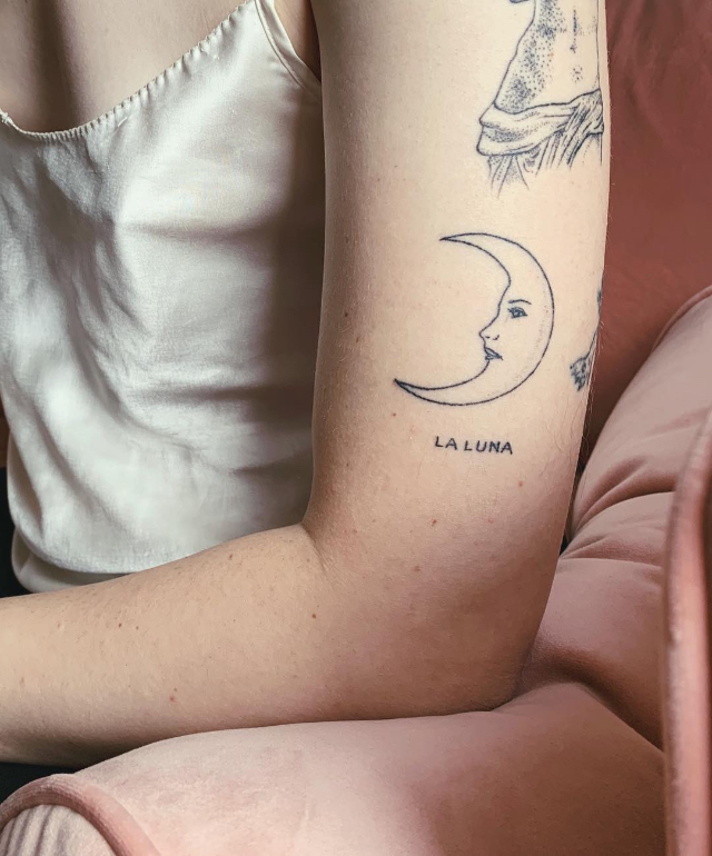 cute moon tattoo ideas
