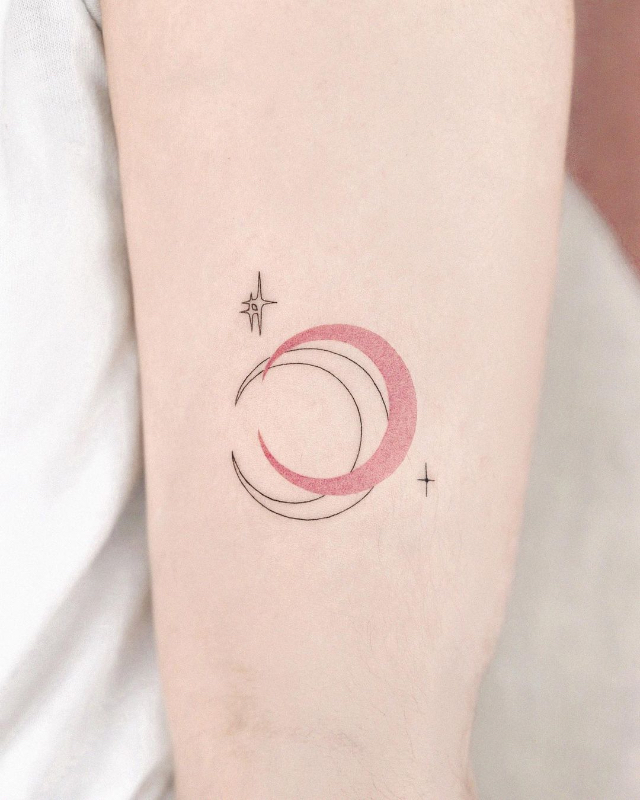 cute moon tattoo ideas