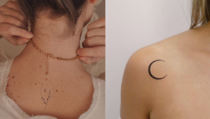15 Dainty, Feminine Moon Designs For Your First Tattoo