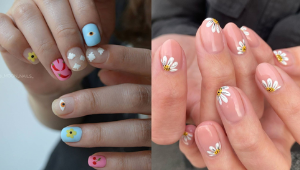 10 Colorful, Floral Manicures That Will Look Stunning On Short Nails