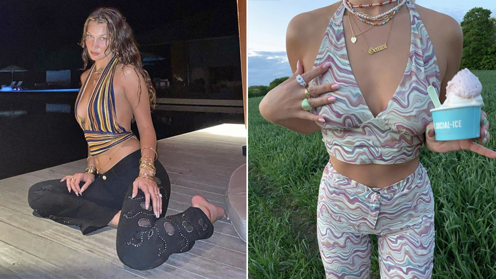 How Influencers Are Wearing The Sexy '70s Halter Top Trend You’ve Been Seeing On Instagram
