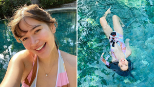 Bela Padilla Will Make You Want To Hoard Plunging One-piece Swimsuits