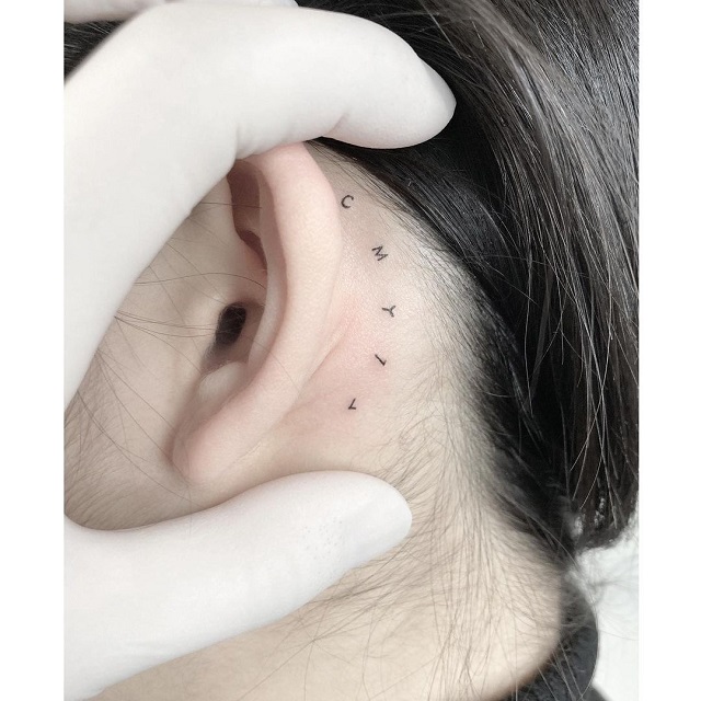 Tip 98+ about meaningful back of the ear tattoo best - in.daotaonec