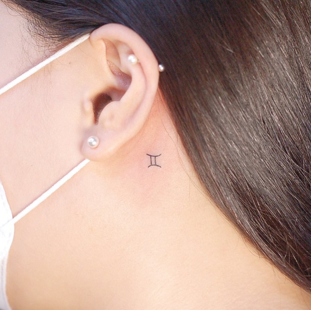 10 Pretty and Dainty Behind the Ears tattoo Designs | Preview.ph
