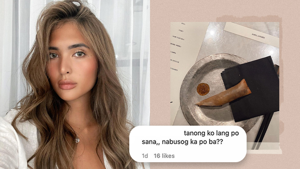 Netizens Had the Funniest Reactions to Sofia Andres' Gourmet Lumpia Dinner
