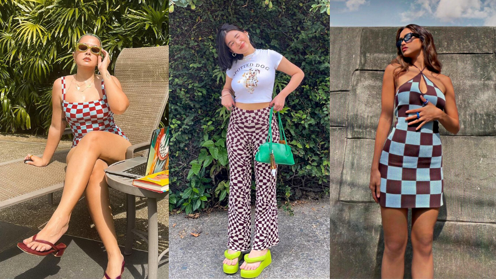 Here's How to Style the Trendy Checkerboard Print, As Seen on Local Influencers