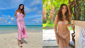 10 Colorful, Fresh Beach Outfits That We're Totally Stealing From Angelina Cruz