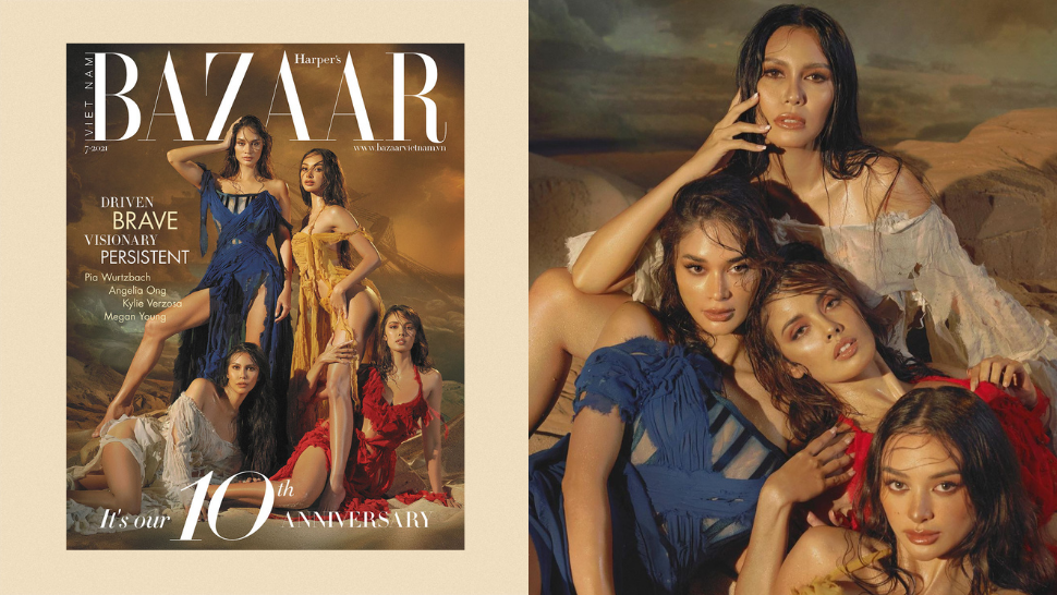 These Filipina Beauty Queens Are On The Cover Of Harper's Bazaar Vietnam's 10th Anniversary Issue