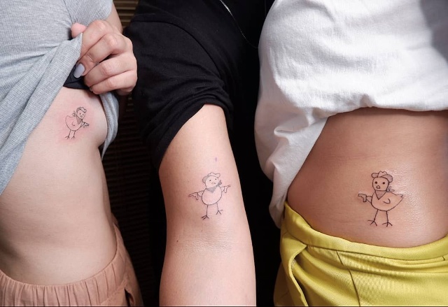 Was thinking about getting matching adventure time tattoos with my so  anyone have any couples ideas from the show Not my photo below cant  find the source  radventuretime