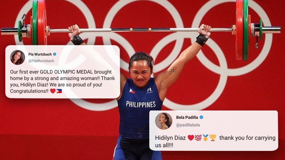 Celebrities Had The Best Reactions When Hidilyn Diaz Won Gold At The Tokyo Olympics