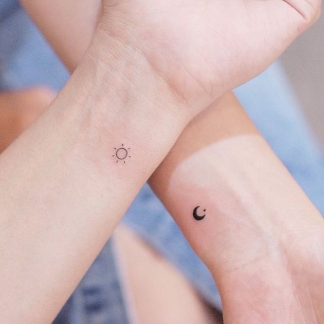 Discover 90+ about sun and moon couple tattoo super cool -  .vn