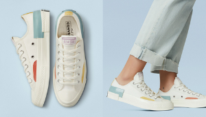 These Classic Converse Sneakers Just Got A Minimalist Update With Pastel Pops Of Color