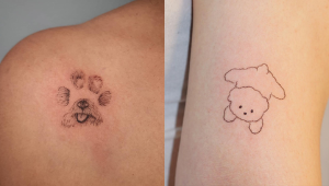 Dog Lovers, These 15 Minimalist Designs Are Perfect For Your First Ink