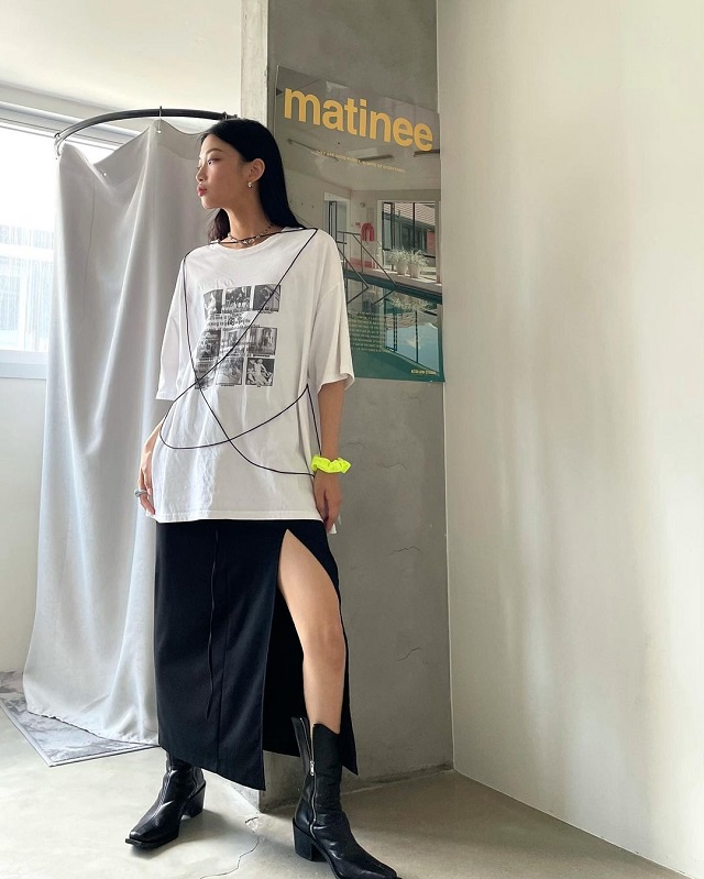 10 Stylish Korean-inspired Oversized T-shirt Outfit Combinations ...