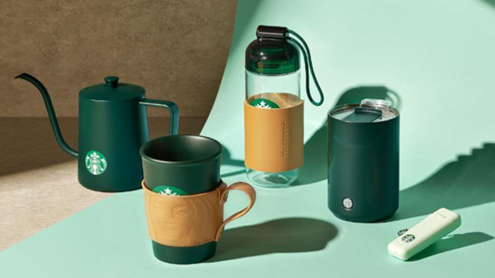 Starbucks' New Tumblers Are Decked Out In Soothing Earthy Green Colors
