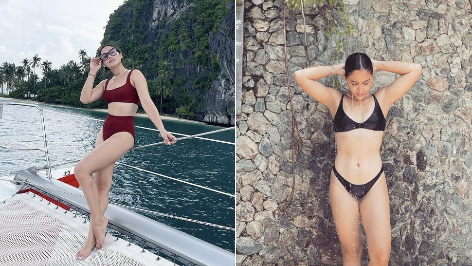Maja Salvador's Swimsuit Ootds In El Nido Will Convince You To Shop For Monochromatic Bikinis