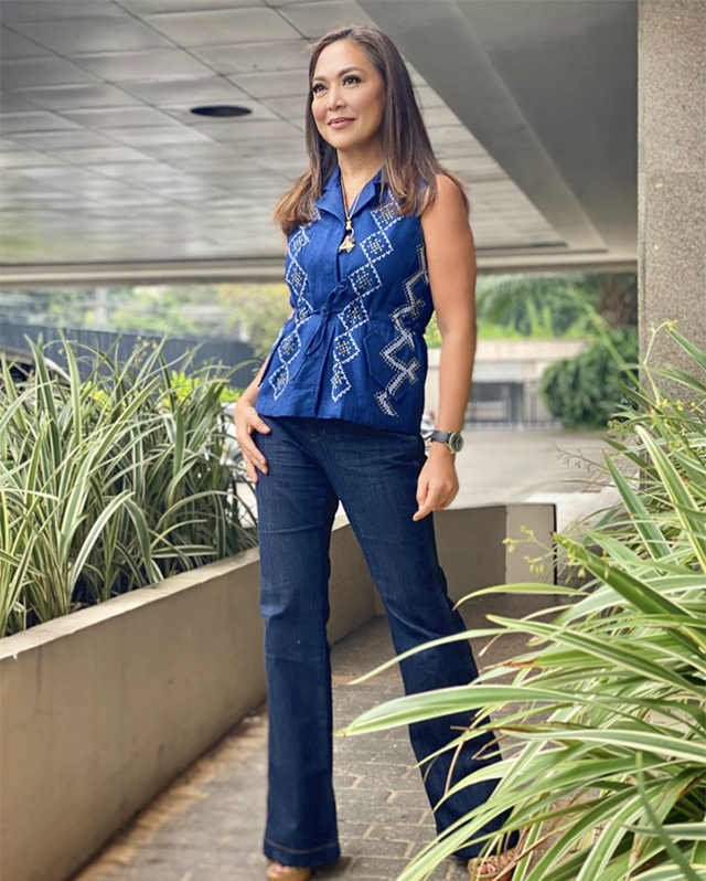 LOOK: Karen Davila's OOTDs at 50 Featuring Local Weaves | Preview.ph