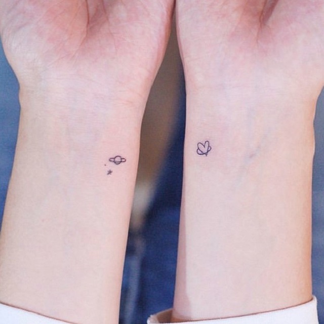 6 minimalist couple tattoos to get on Valentines Day