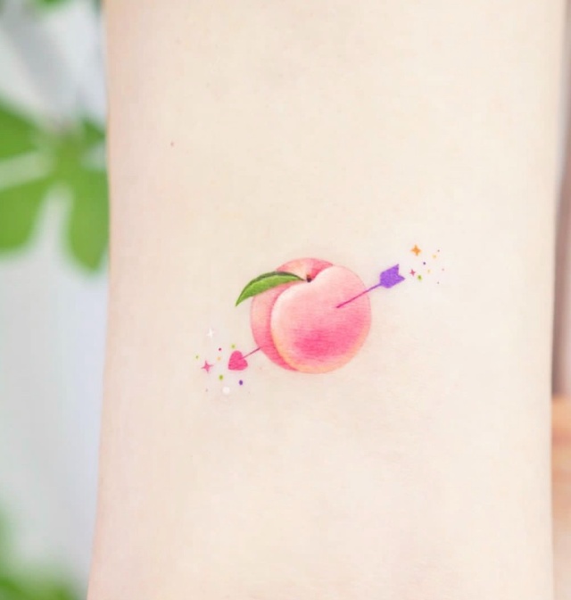 Peach Tattoo Small by thatgirlnamedgg  Tattoogridnet
