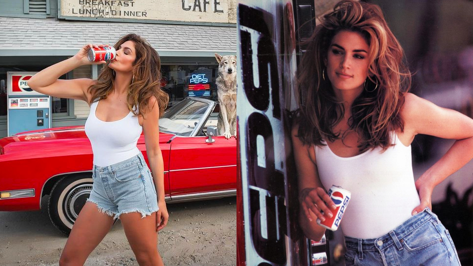 Cindy Crawford Recreated Her Iconic Pepsi Ad From 29 Years Ago And It's Jaw-dropping