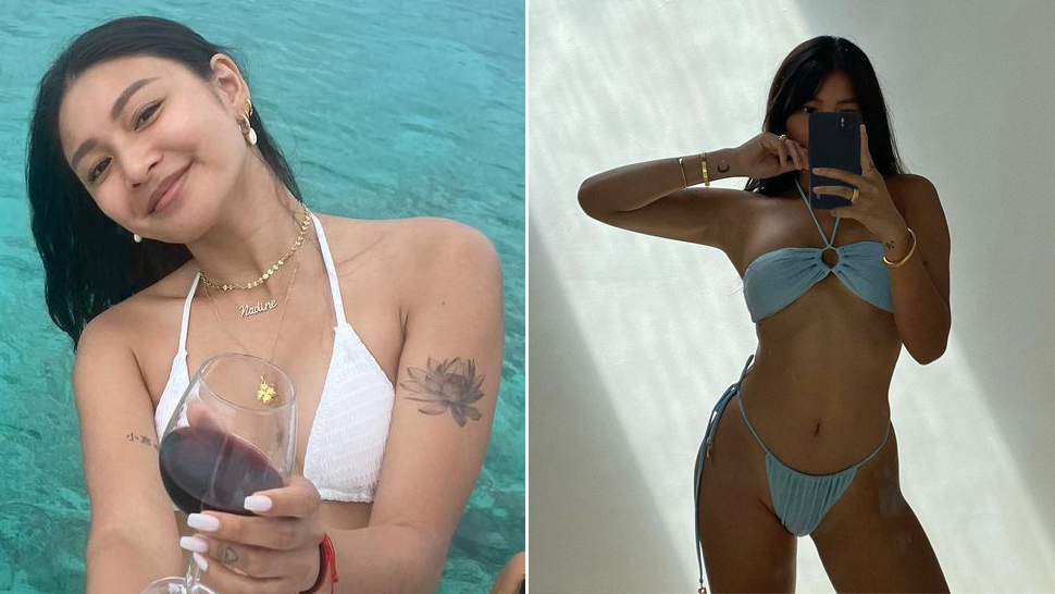 Nadine Lustre’s Sultry Swimsuit Ootds Will Convince You To Shop For A Halter Bikini Top